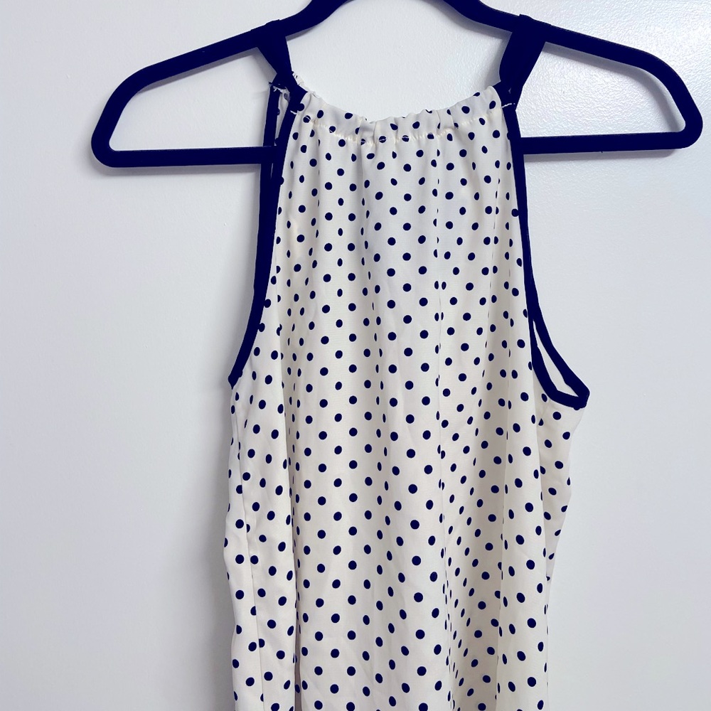 Polka Dot Tie Neck Blouse 🖤 Lila Clothing Co.